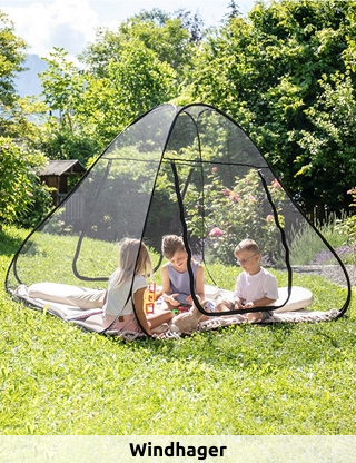 Windhager Moskitonetz Zelt «Pop-Up», In- & Outdoor, 140 x 200 cm