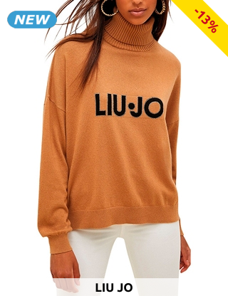 LIUJO Pullover «Portalogo», beige
