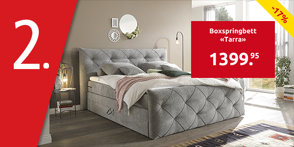 Boxspringbett «Tarra», 180 x 200 cm