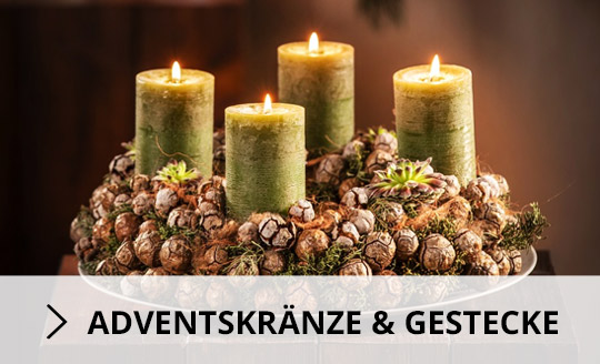 Adventskränze &- gestecke