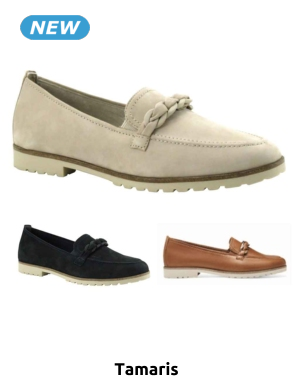 Tamaris Mokassins aus Leder, taupe