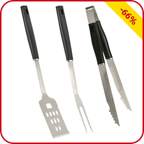 BBQ Grillutensilien, 3er-Pack