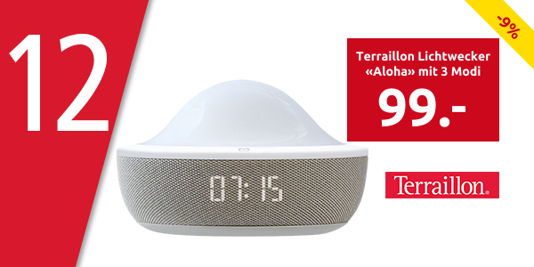 Terraillon Lichtwecker «Aloha» mit 3 Modi