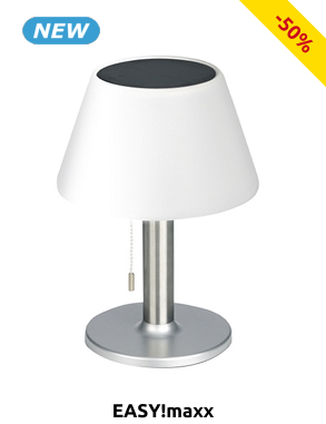 Solar-Tischlampe LED, 3 Helligkeitsstufen