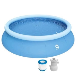 Aufstellpool Fast-Set-Pool PVC rund Ø 360x76 cm inkl. Kartuschenfilteranlage blau