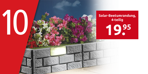 Solar-Beetumrandung, 4-teilig