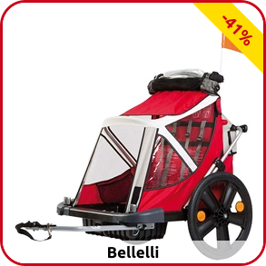 Velo-Kinderanhänger «B-Travel» Bellelli, faltbar
