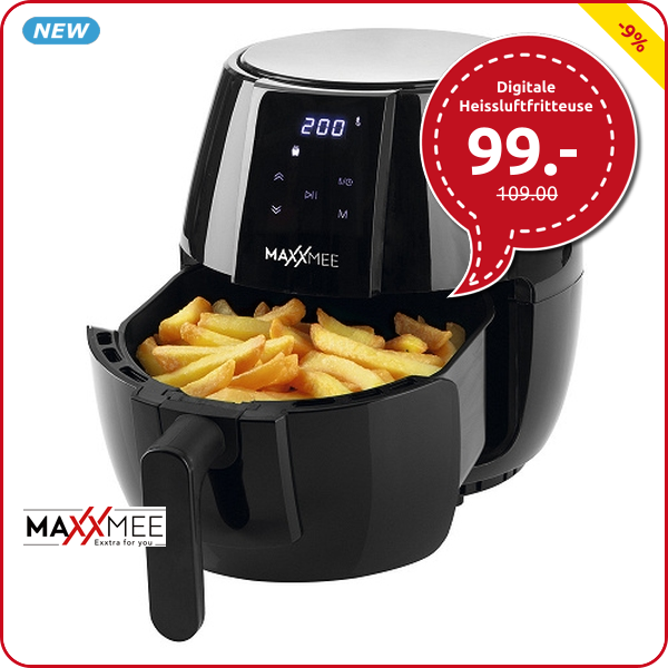 Maxxmee Digitale Heissluftfritteuse, 4 l