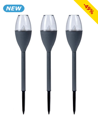 LED-Solarleuchten, 3er-Set