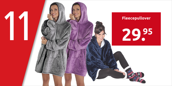 Fleecepullover in Violett