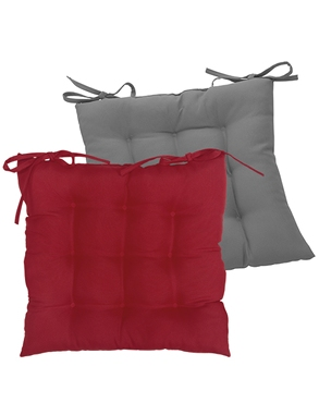 Stuhlkissen «Sara», 4 Stück, rot