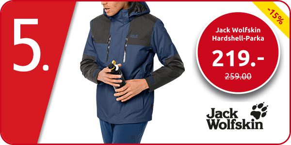 Jack Wolfskin Hardshell-Parka für IHN «Jasper Flex», dunkelblau