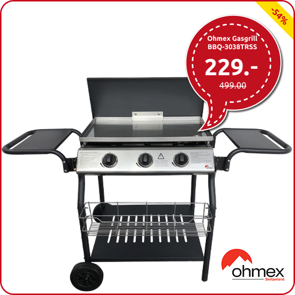 Ohmex Gasgrill BBQ-3038TRSS