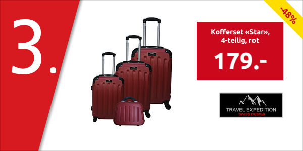 Kofferset «Star», 4-teilig, rot
