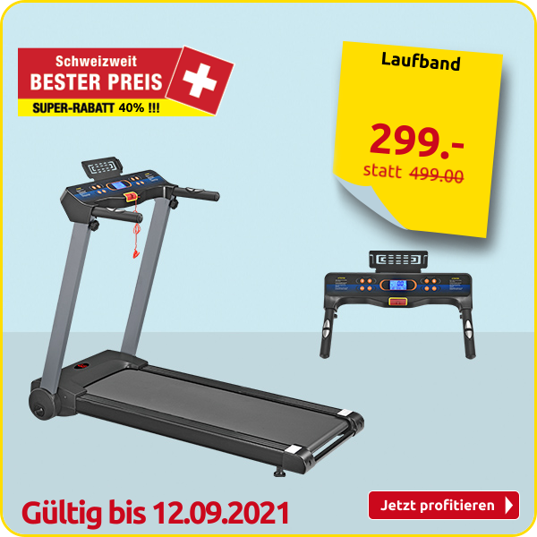 Laufband, 12 km/h, 12 Programme