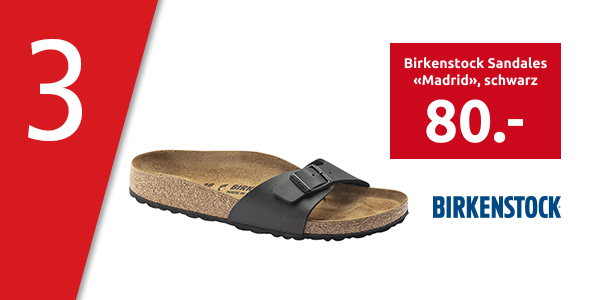 Birkenstock Sandales «Madrid», schwarz