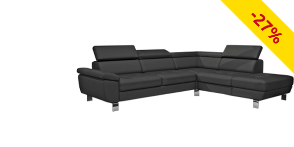 Ecksofa «Kate», schwarz