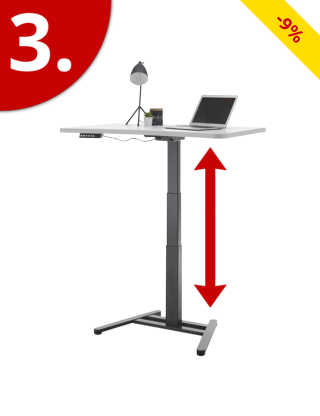 Sitz-Steh-Schreibtisch «Go Up», elektrisch verstellbar