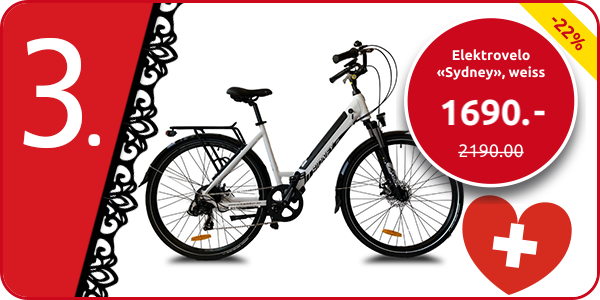UrbanBike Elektrovelo «Sydney», weiss