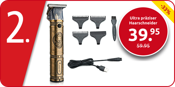 Ultra präziser Haarschneider, goldfarben