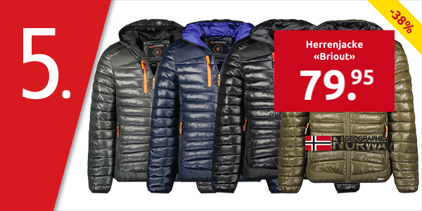 GEOGRAPHICAL NORWAY EXPEDITION Herrenjacke «Briout», wattiert, khaki