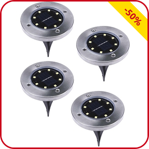 Solarlampen LED Sticks, 4 Stück