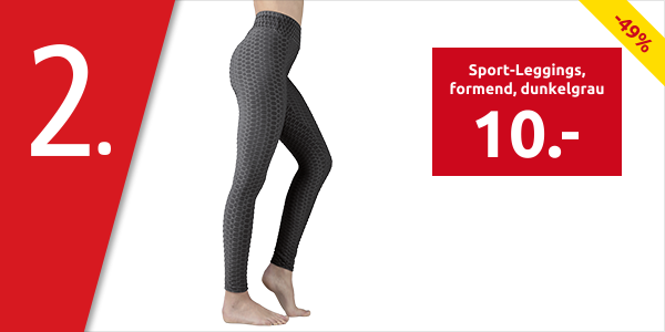 Sport-Leggings, formend, dunkelgrau