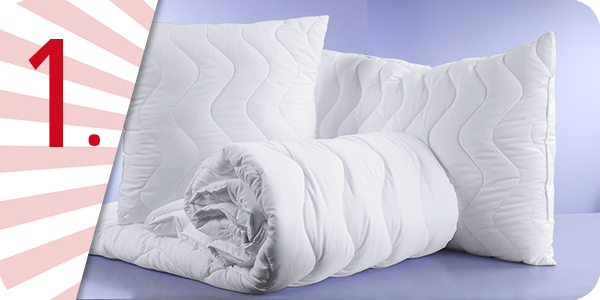 Superbauschiger Bettinhalt mit Mikrofaser-Bezug