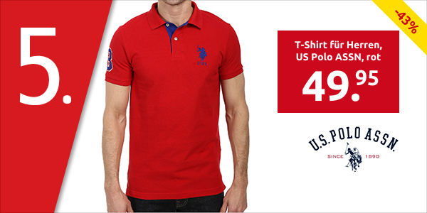 T-Shirt für Herren, US Polo ASSN, rot