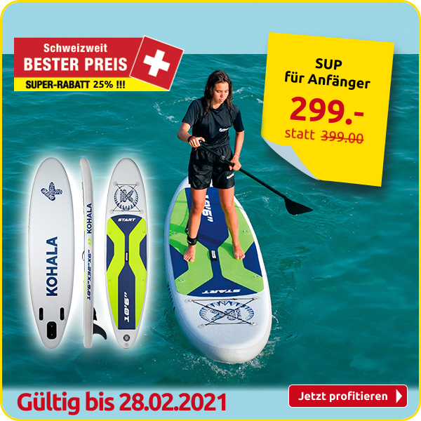 SUP für Anfänger, aufblasbar, L 320 x 81 cm