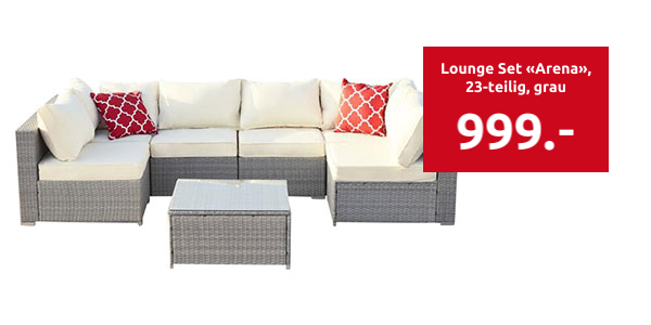 Lounge Set «Arena», 23-teilig, grau