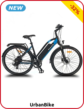 Elektrovelo «VIENA», blau/schwarz