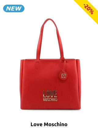 LOVE MOSCHINO Handtasche mit Charm, rot