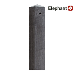 ELEPHANT Tussenpaal beton diamantkop antraciet 8,5x8,5x280 cm | HORNBACH
