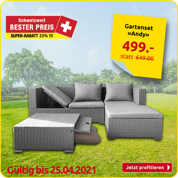 Gartenset «Andy», 3-teilig