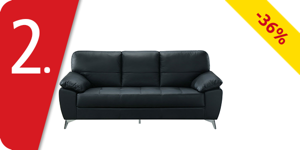 Ledersofa «Siena», 3-Sitzer