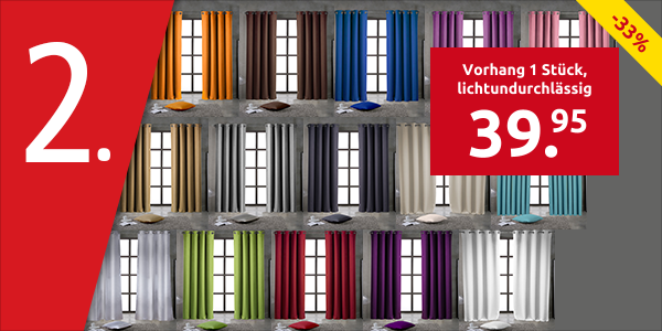 Vorhang 1 Stück, lichtundurchlässig, natur