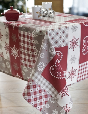Calitex Tischdecke «Benicia», 150 x 250 cm, rot