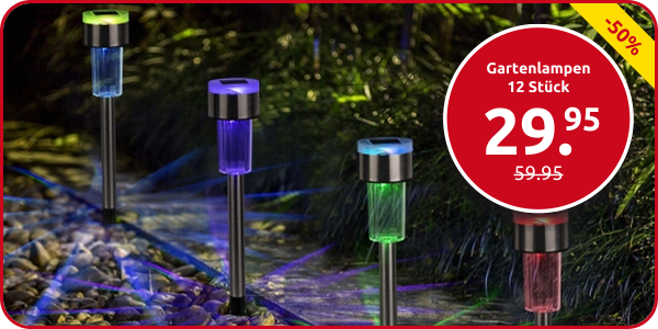 Gartenlampen LED Color Light, 12 Stück