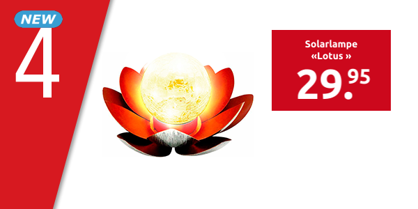 Solarlampe «Lotus »