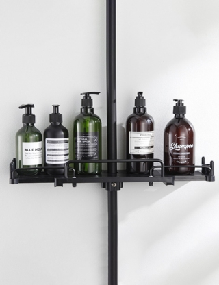 Badezimmerablage, ausziehbar, L32-48xB12xH8 cm