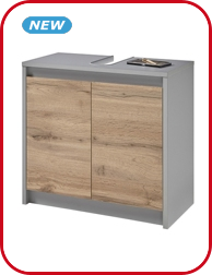 Lavabo-Unterschrank, Dekor Eiche/Beton