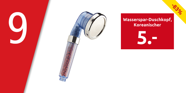 Wasserspar-Duschkopf «Koreanischer Stil 3-in-1»