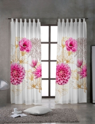 Vorhang «Enya», H 240, B 135 cm, geblümt