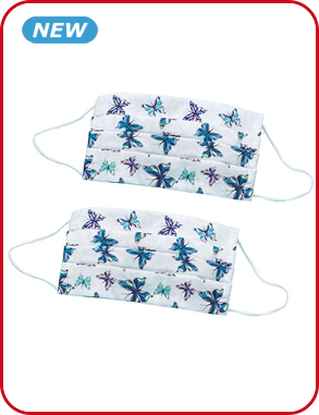Mund-, Nasen-Schutz aus Stoff «Schmetterling», 2er-Set