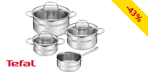 Kochgeschirr «Jamie Oliver Brushed» TEFAL, 7-teilig