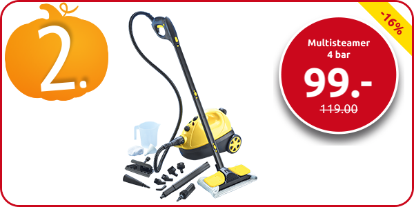 Multisteamer 4 bar, mit integriertem Zubehör