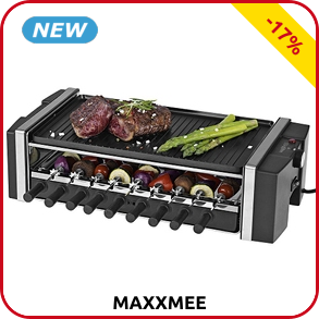 Maxxmee Multi-Raclette-Grill 3-in-1