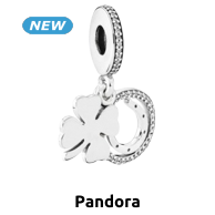 Pandora Anhänger «Kleeblatt», Silber/Zirkonen