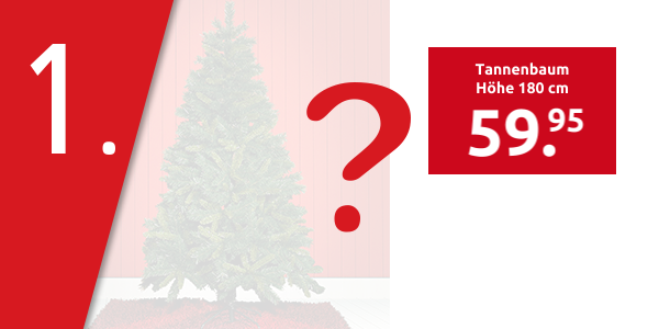 Tannenbaum mit 650 Zweigen, Höhe 180 cm